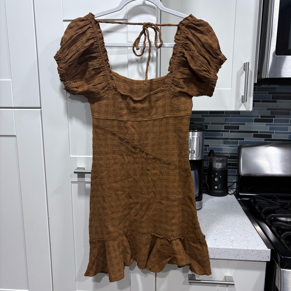 Free People Rust Brown Mini Dress - Picture 8 of 8